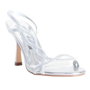 LAUREN Lorraine BNWOT  "Malaga" rhinestone slingback New heeled sandals